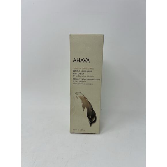 NEW AHAVA Dermud Nourishing Body Cream 6.8oz 200ml Leave On Dead Sea Mud SEALED - Picture 1 of 6